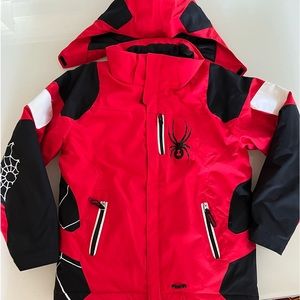 Spyder ski coat & pants Wed’ze pants boys size 12. Perfect condition.